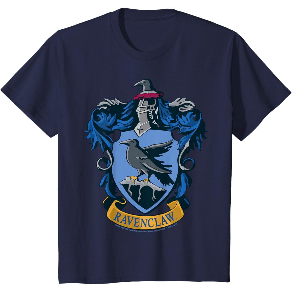 Baju Kaos Anak Harry Potter Ravenclaw Hogwarts House Nouveau Crest T-Shirt