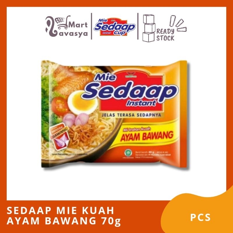 

SEDAAP MIE KUAH AYAM BAWANG 70g - 1 PCS - KOTA BANDUNG - LAVASYA MART