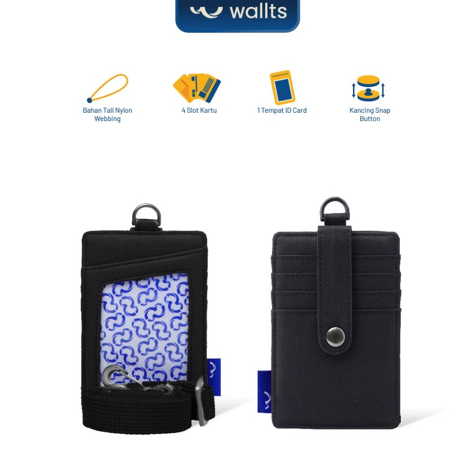 

KODE O18J Wallts Exon Lanyard Name Tag Id Card Pria Wanita