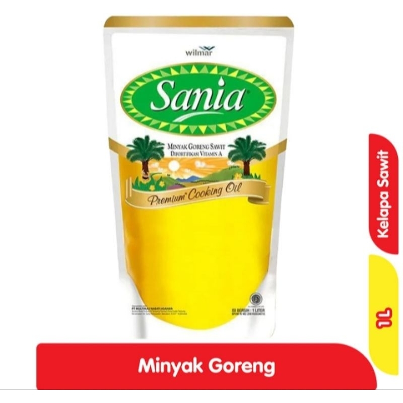 

Sania minyak goreng pouch 1 liter