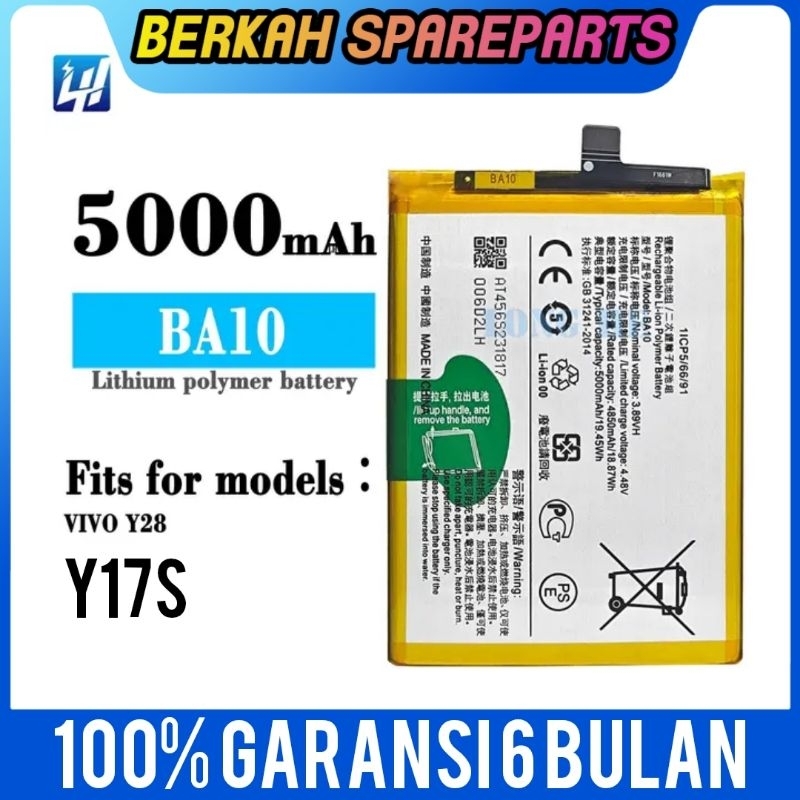 Battery batrai batre baterai vivo Y17S BA10 Batu Hp original 100%
