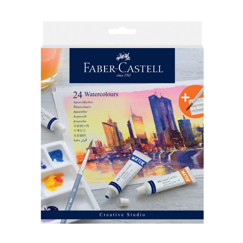 

Faber Castell Creative Studio Watercolours 9 Mili 24 Warna