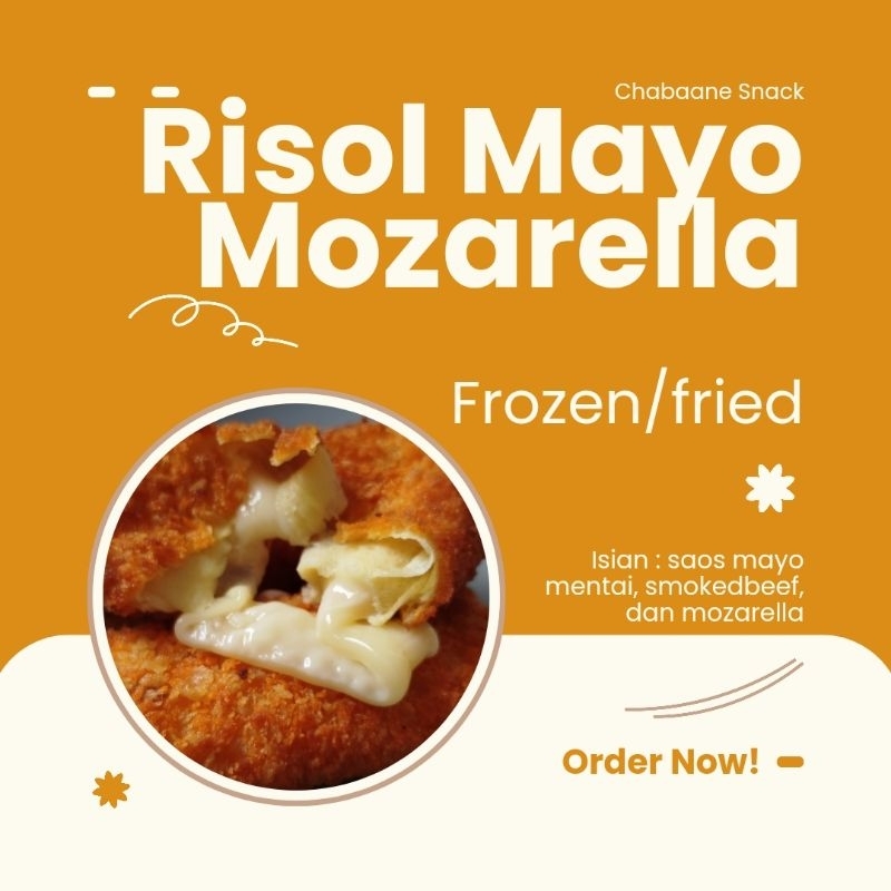 

RISOLES MAYO MOZARELLA FROZEN/FRIED