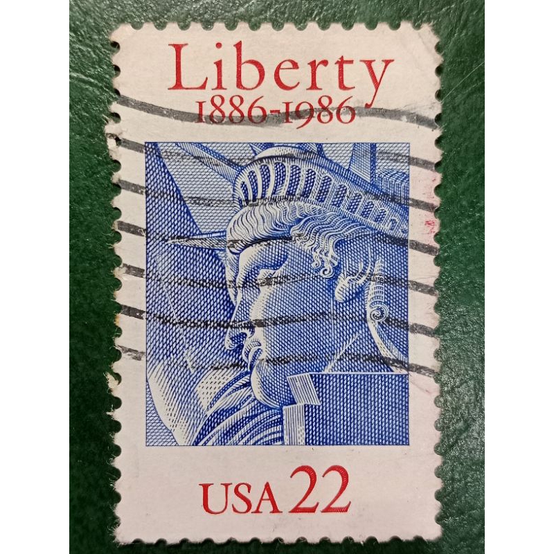 

Prangko USA 22 Cents Liberty Tahun 1986 USED