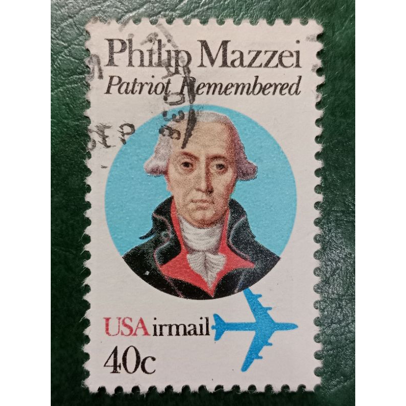 

Prangko USA 40 Cents Philip Mazzei Tahun 1980 USED
