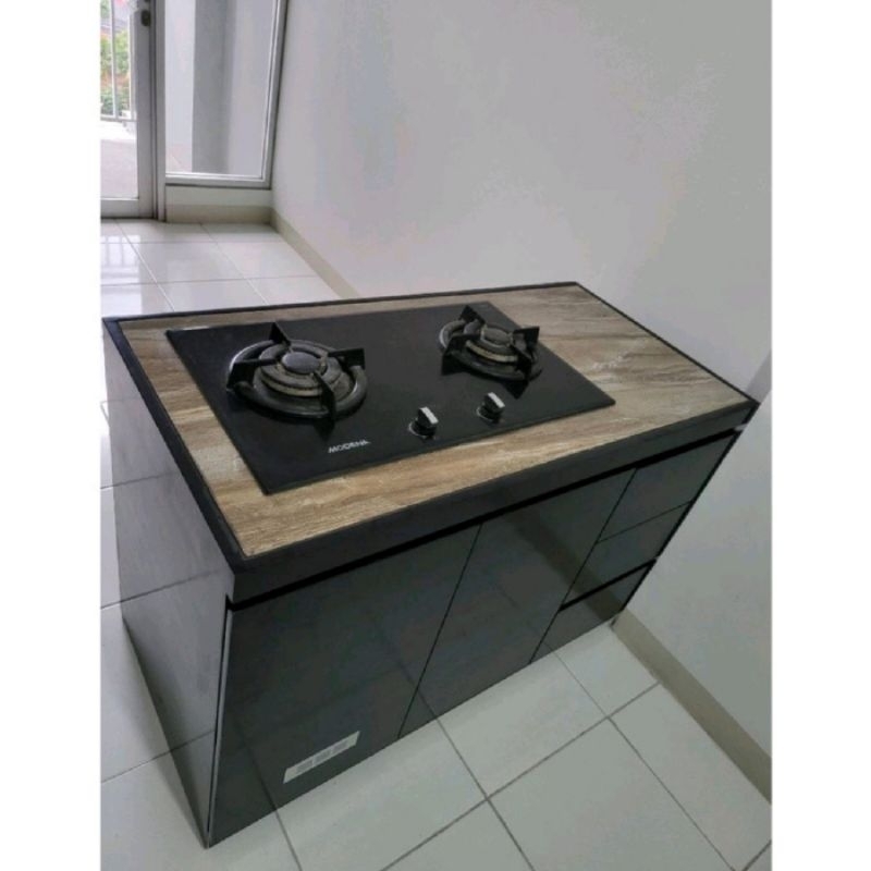kitchen set meja kompor tanam dan kitchen shink westafel