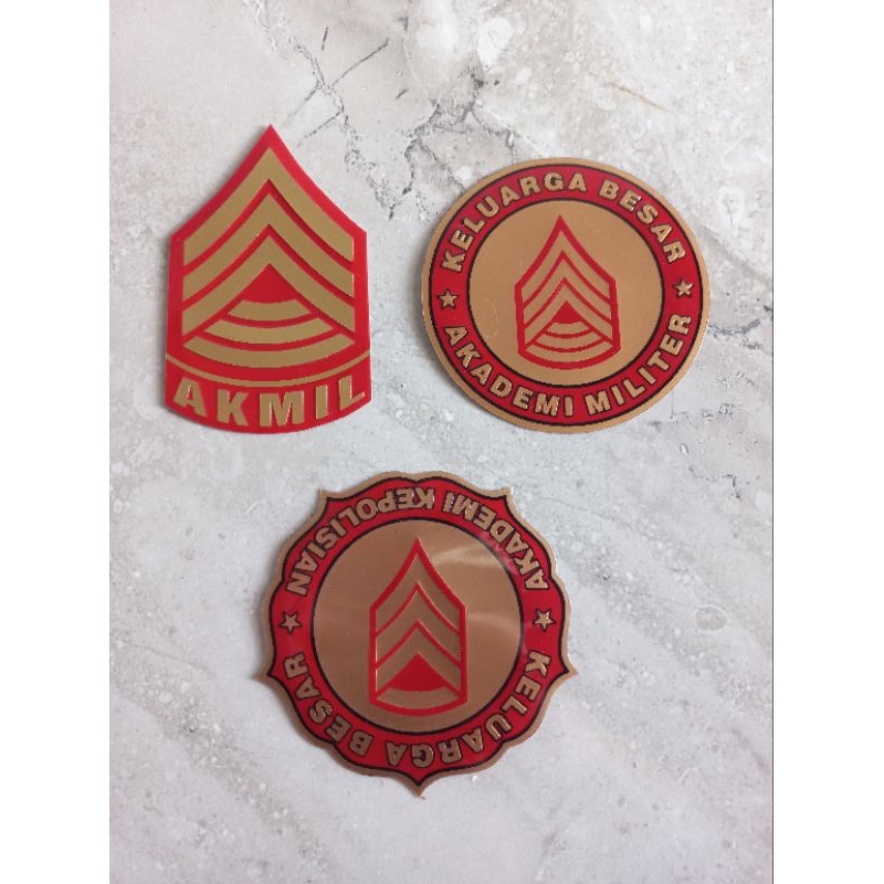 STICKER AKMIL BERBAGAI BENTUK LOGO - STICKER AKMIL TIMBUL- STICKER MOBIL & MOTOR