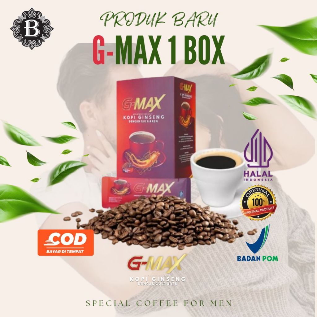 

G-MAX Minuman Kopi Stamina Tahan Lama Pria Dewasa Extra Gingseng Original BPOM Awet Bersama Pasangan