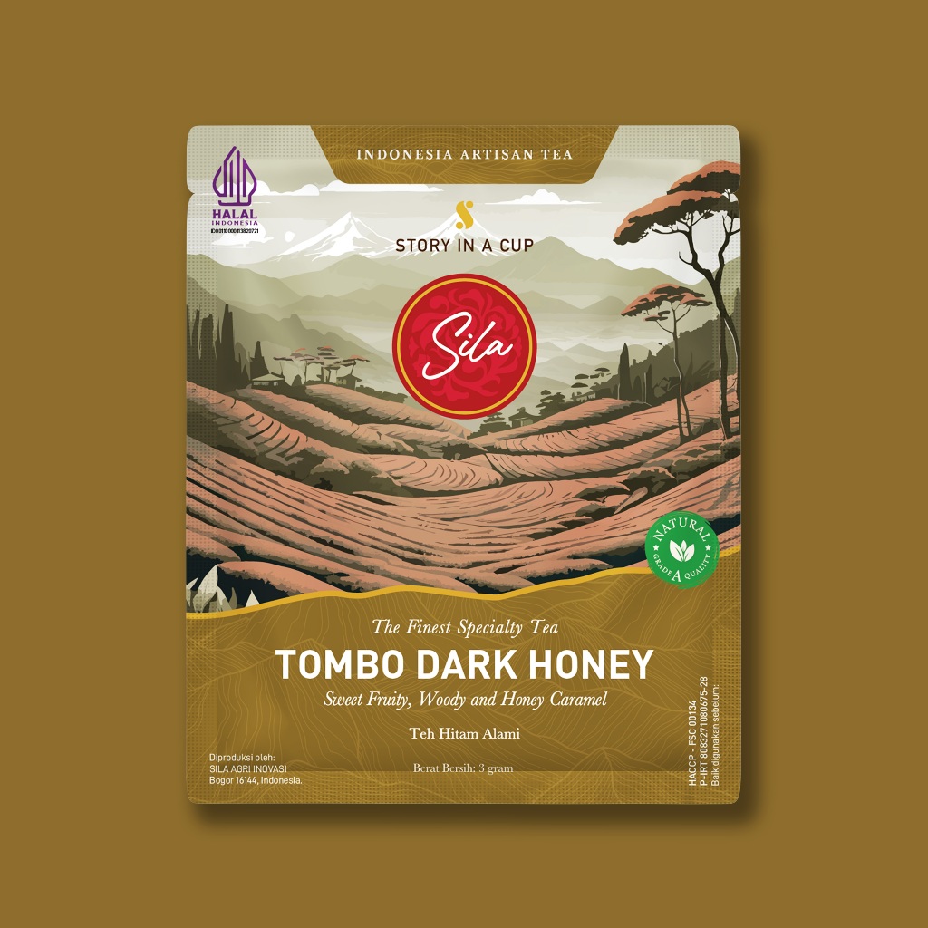 

Sila Specialty Tea - Tombo Dark Honey - Sachet loose 3gr - Teh Premium - Black Tea