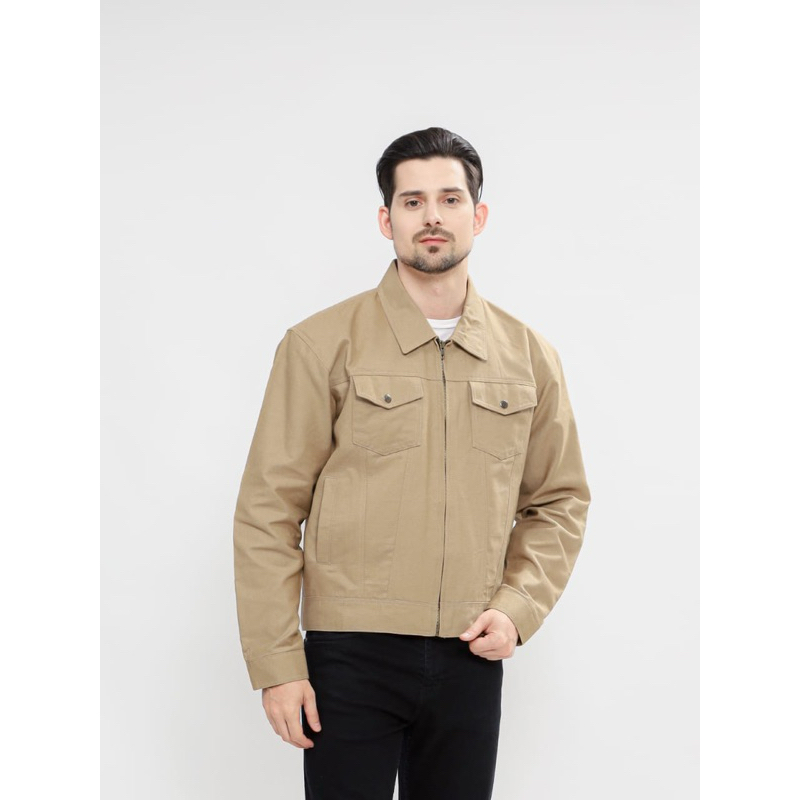 Trucker Jaket boxy canvas