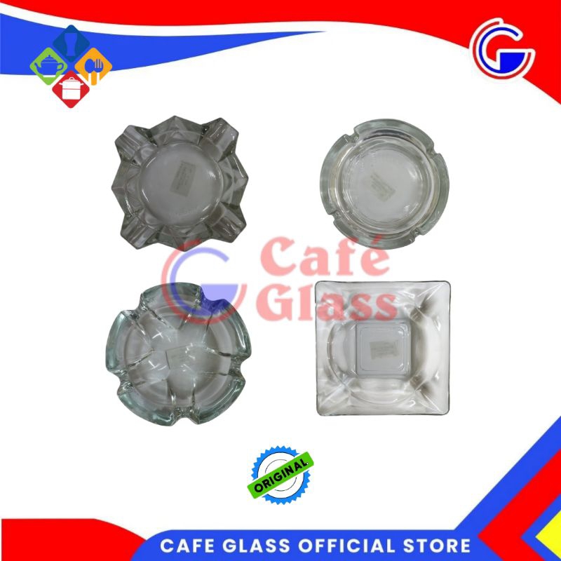 ASBAK ROKOK KACA UNIK MEWAH | ASBAK SEGI BULAT | KEDAUNG