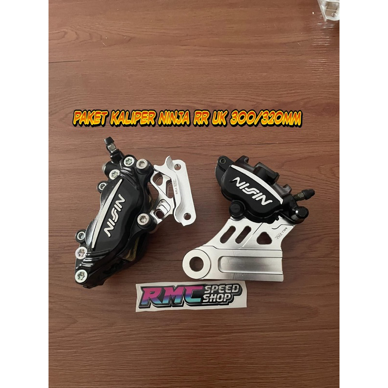 Paket kaliper Ninja rr ukuran 300mm 320mm / Kaliper pengereman Nisin ninja rr ukuran 300/320mm