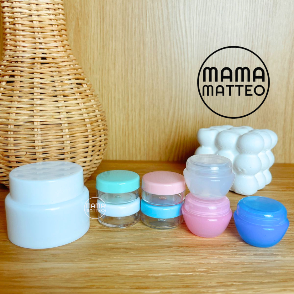 Jar Cream Krim Refill 5gr 10gr / Wadah Pot Kecil Isi Ulang Skincare Moisturizer Kosmetik Travel Size