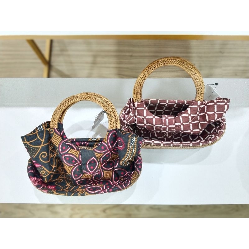 Oleh Oleh Khas Lombon NTB Tas Ketak Kecil Kain Batik MK016