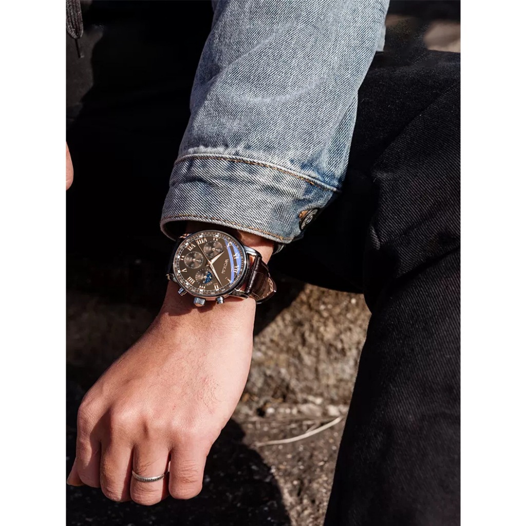 HOT PRODUCT JAM TANGAN PRIA KULIT BW360-4 JAM TANGAN PRIA JAM TANGAN LAKI LAKI JAM TANGAN COWOK JAM