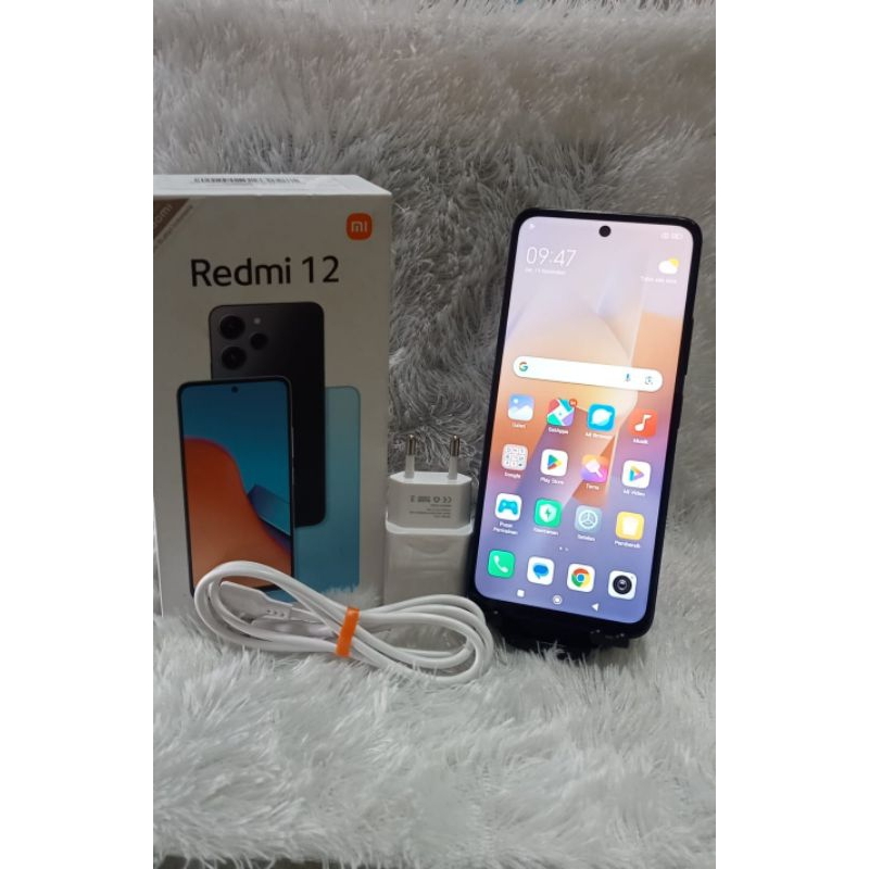 JUAL HP SECOND REDMI 12 RAM 8+4/256 KOTAK