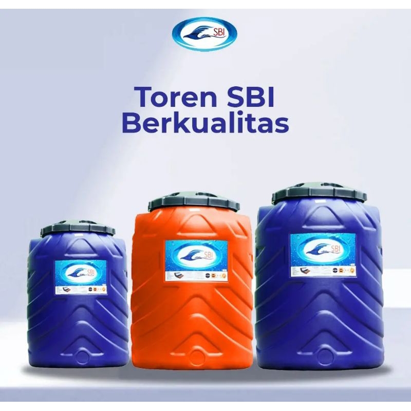 Toren SBI v600 Orange 550Liter 550L tangki tandon air berkualitas pinguin