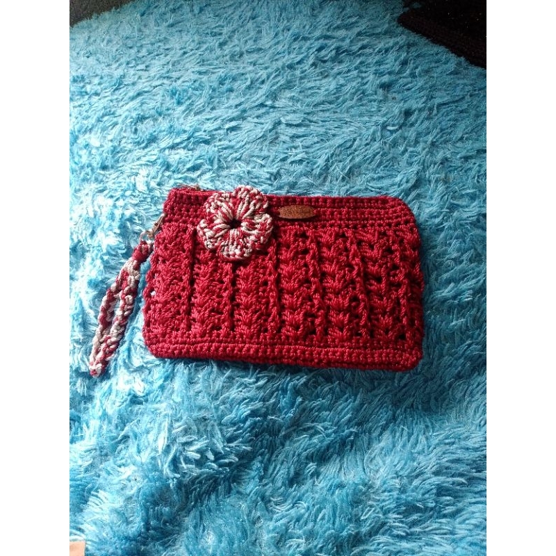 Dompet Rajut Hp Wanita/ Rajut Handmade
