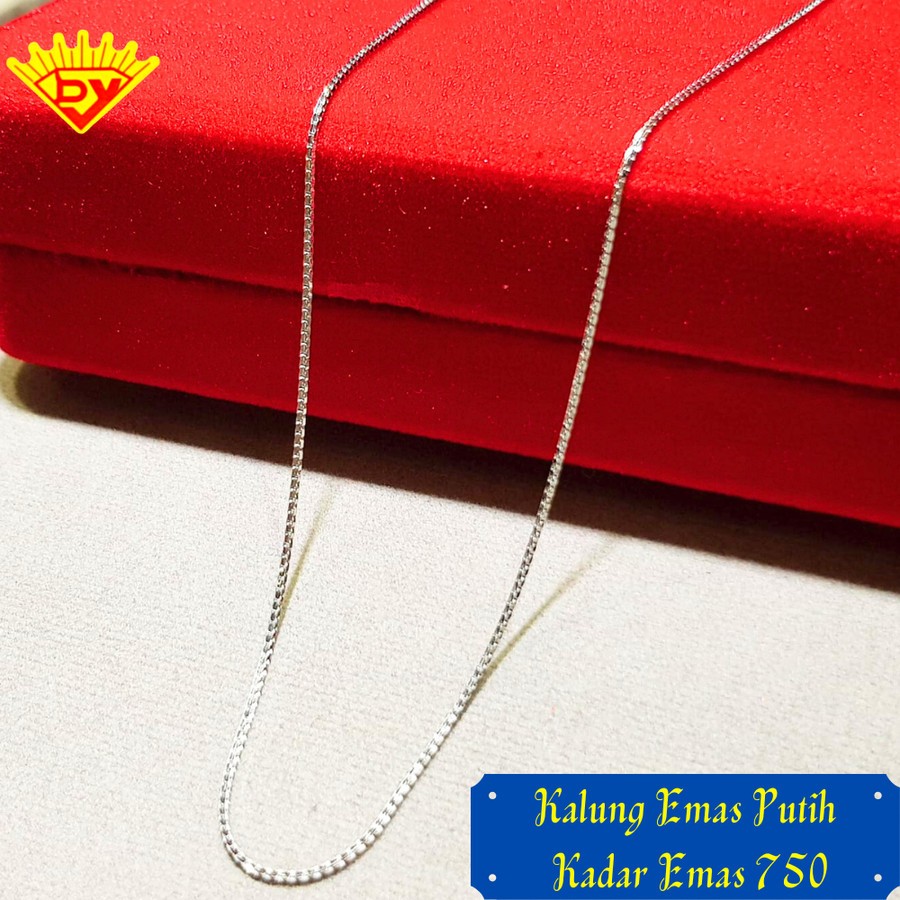Kalung Emas Putih Kadar Emas 750