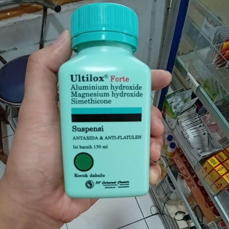 Ultilox Forte Susppensi 150ml (per Botol)/ maag , gastritis , kembung , dispepsia , hiatus hernia , 