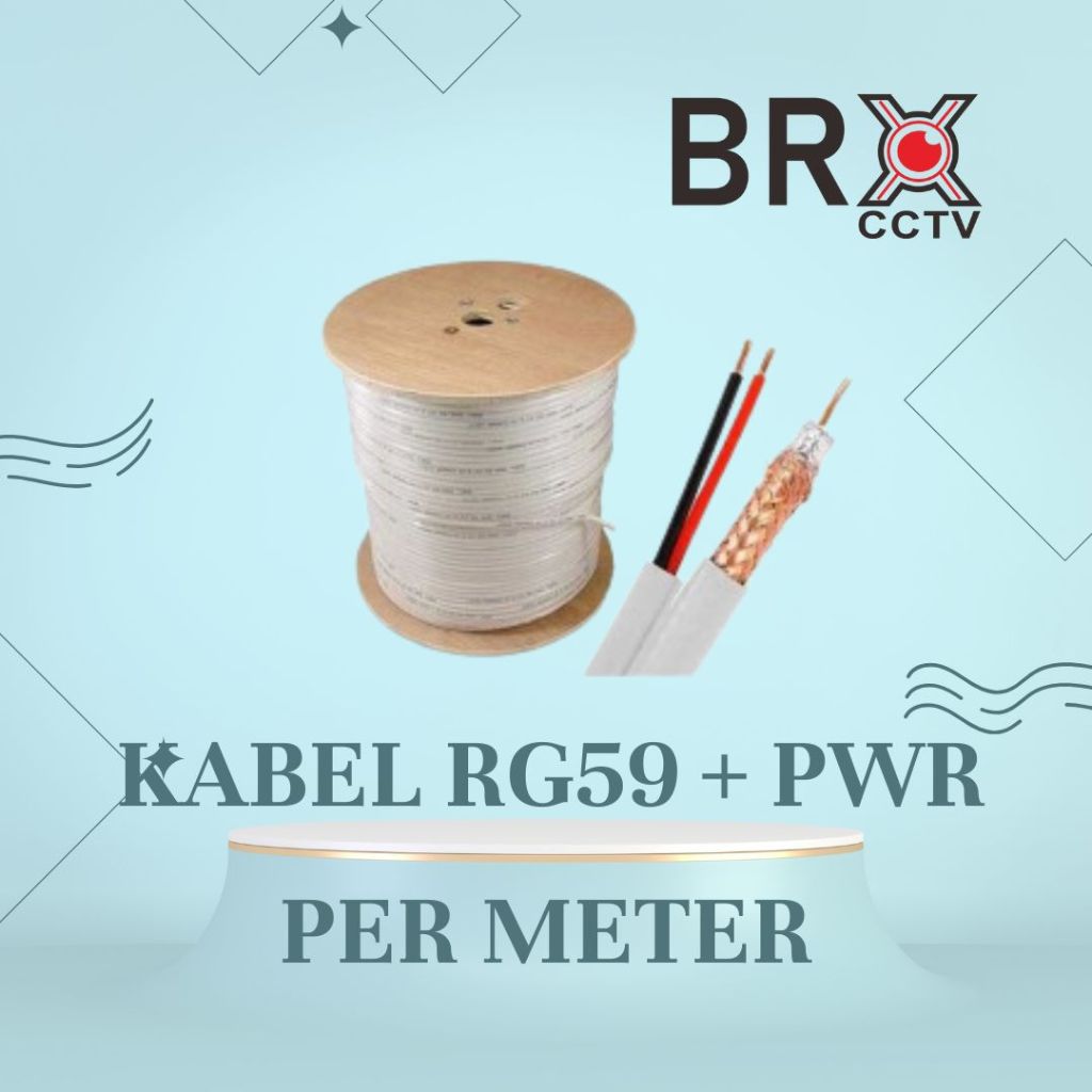 KABEL CCTV SPC COAXIAL RG59+POWER INDOOR/OUTDOOR PER METER