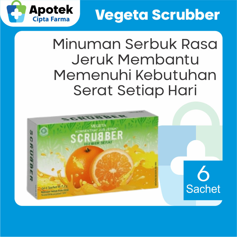 Vegeta Scrubber Jeruk Fiber Serat Vegeta Herbal untuk Bab Vegeta Herbal untuk Diet Obat Pencernaan W