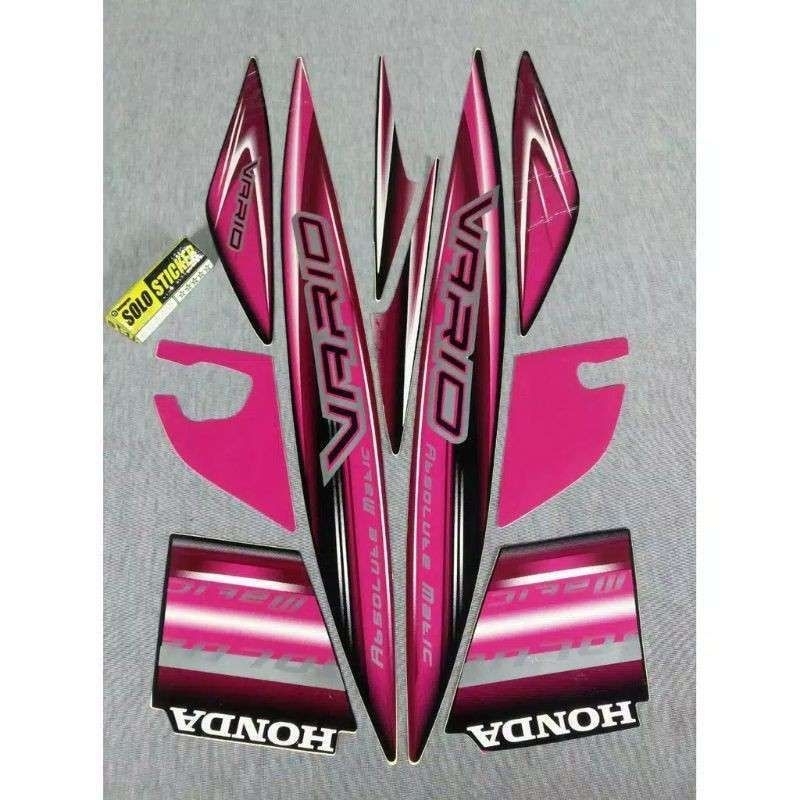 Striping stiker motor honda vario 110 karbu tahun 2008 lis body vario karbu striping honda vario 110
