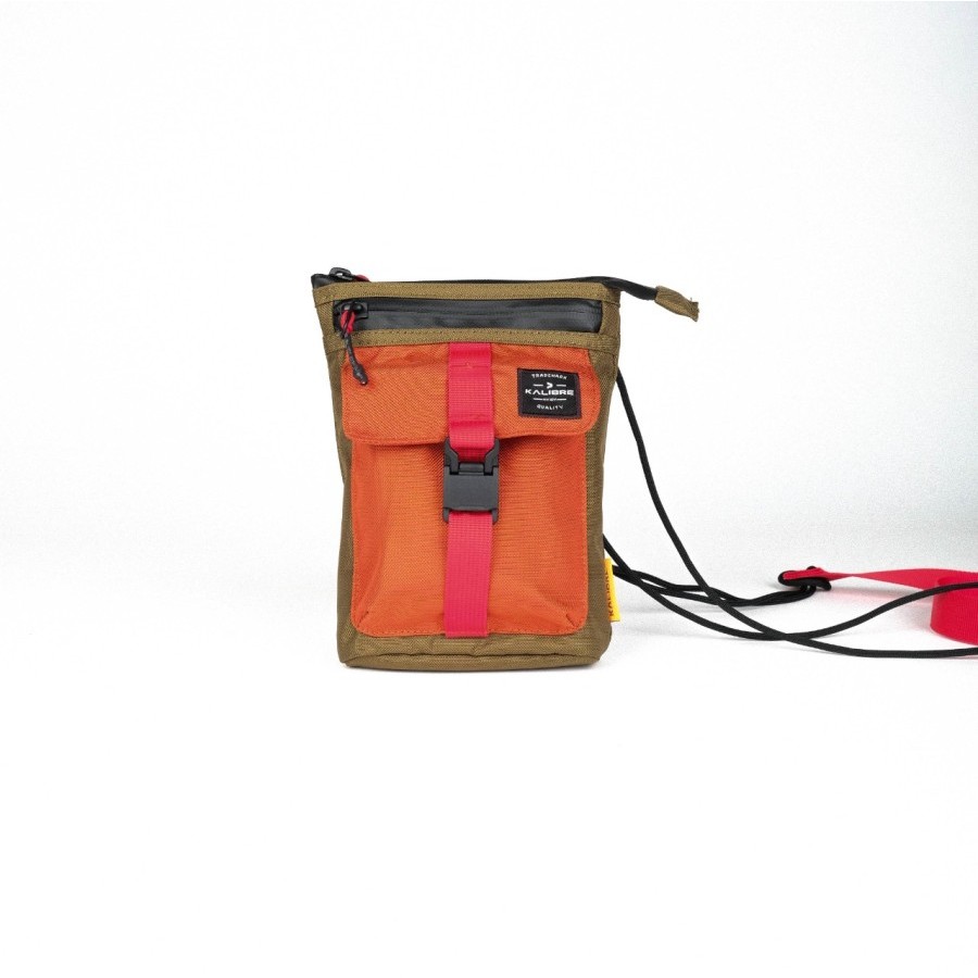 Tas Selempang Pria/wanita Kalibre Parker Travel Pouch 921587 924 Dark Gold-Orange tas pria tas wanit