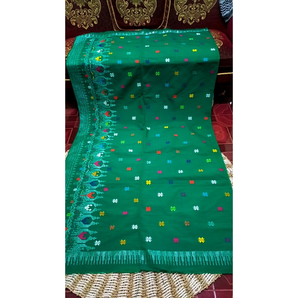 songket motif pinggiran original tenun handmade sasak lombok