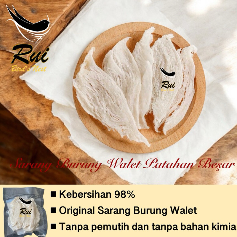 Rui Sarang Burung Walet Original bersih siap masak Patahan Besar