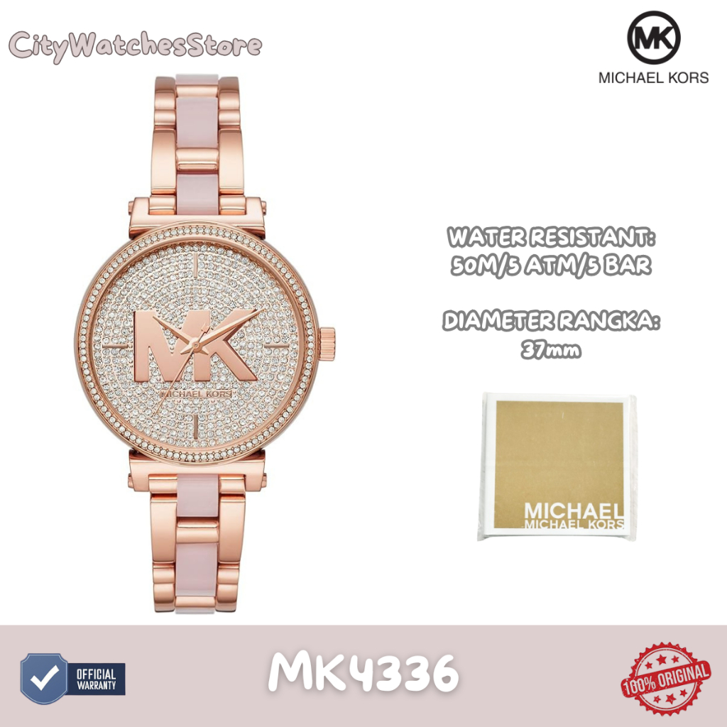 Jam Tangan Wanita Tali Rantai Anti Karat Original - MK4336 / Jam Tangan Wanita Original / Jam Wanita