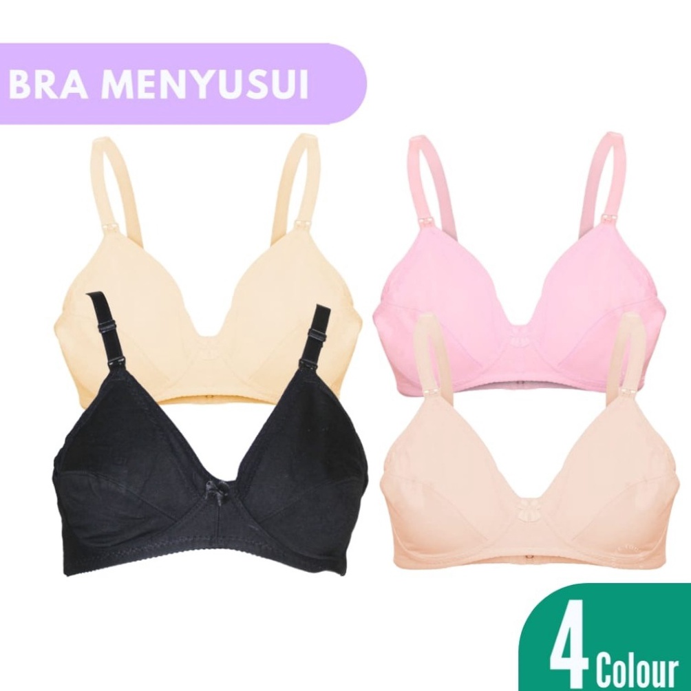 KODE G38E Momiasi  Bra BH Wanita Menyusui Ibu Busui Murah Jumbo Tanpa Busa Dan Kawat Nursing Bra