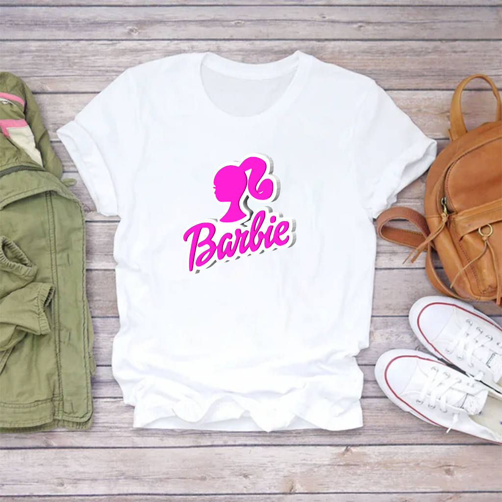 Atasan Perempuan Baju Kaos Cewek Dewasa Barbie
