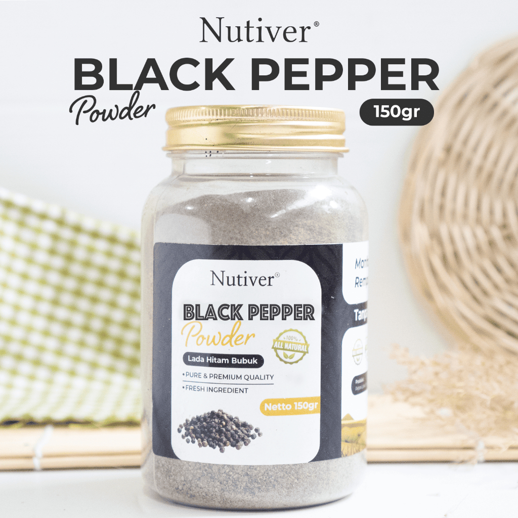 

NUTIVER Lada Hitam Bubuk/ Bumbu Masak Black Pepper Powder