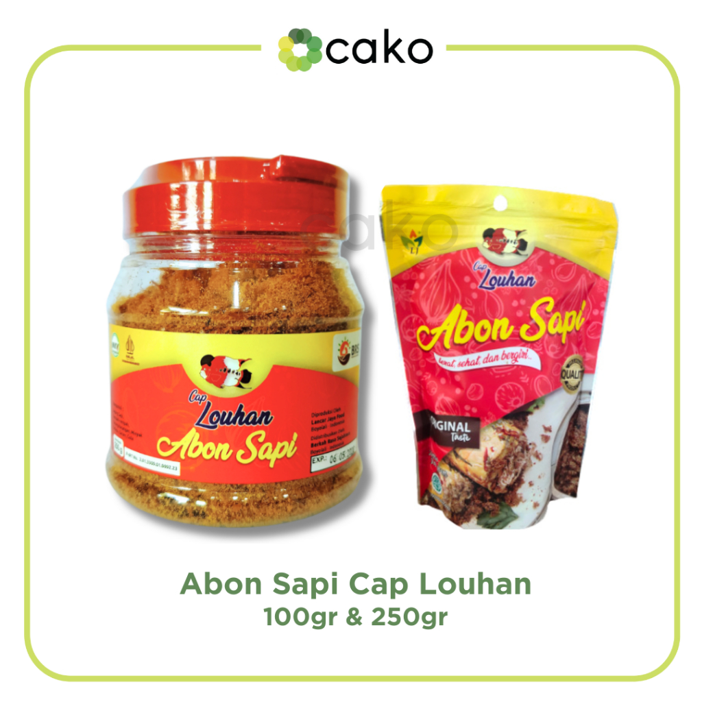 

Abon Sapi Cap Louhan 100gr & 250gr