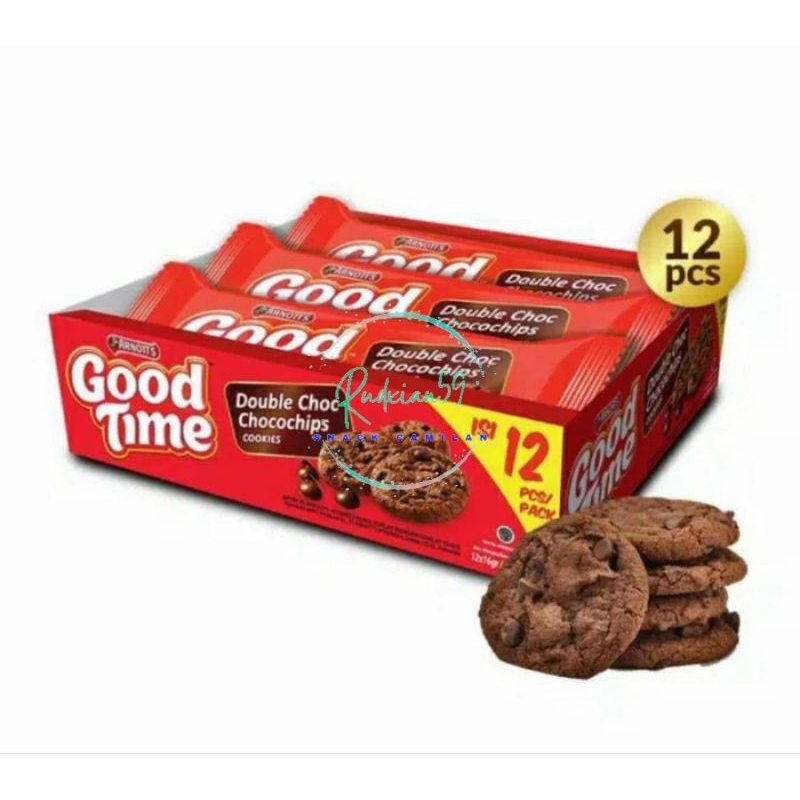 

Goodtime cookies Arnott's Double choco chip