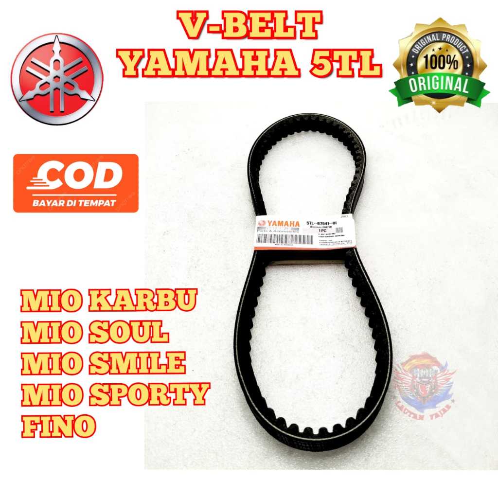 VANBELT ONLY 5TL MIO KARBU MIO SOUL V BELT  VBELT FANBELT van belt van bel vanbel KARBU MIO  SMILE M