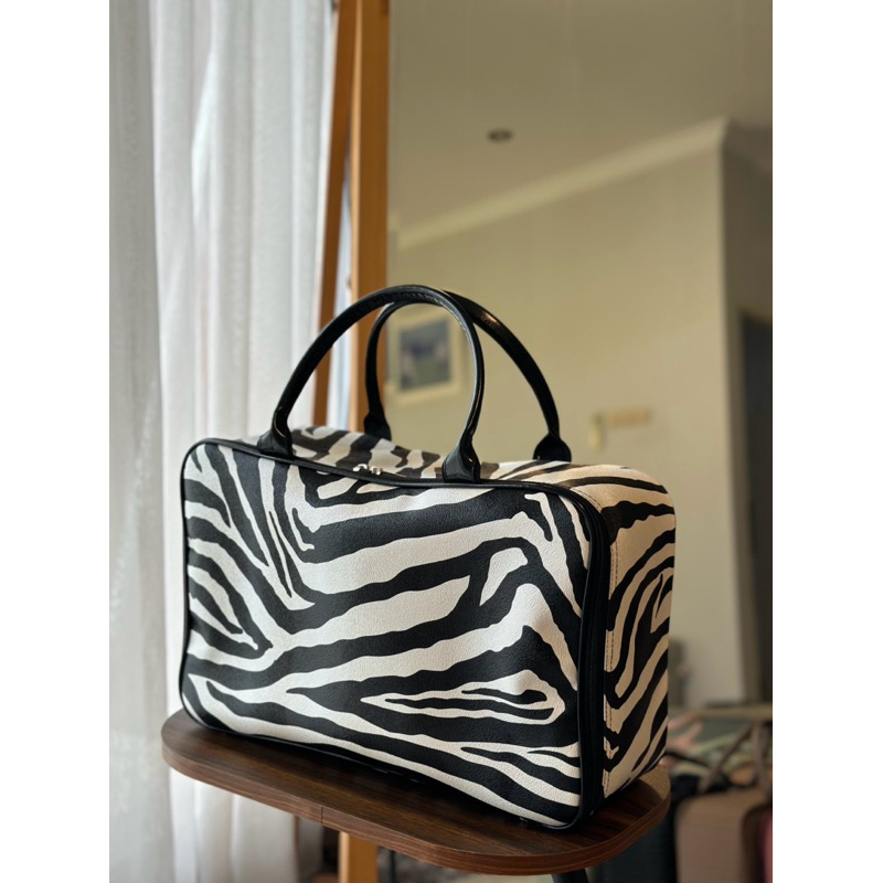 Koper mini / Travel bag zebra koper kecil