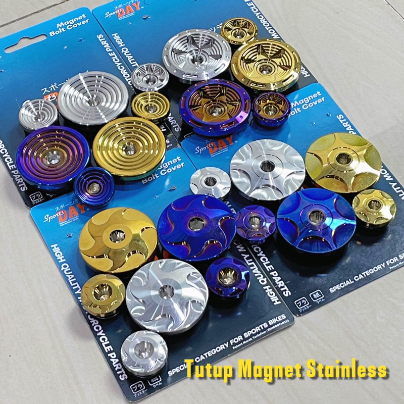 Tutup Coin Magnet Stainless Tiger Megapro Tutup Magnet Hnd Megapro Tiger