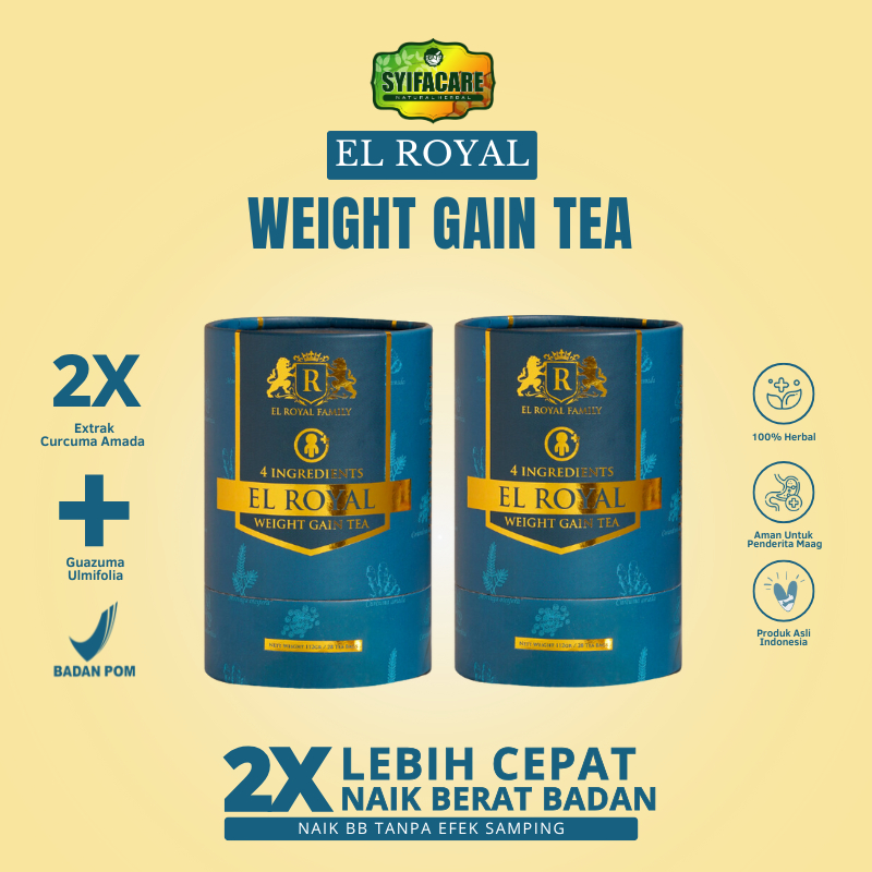 

Bundling 2 PCS El Royal Weight Gain Tea Teh Celup Herbal Pengemuk Penambah Berat Badan Lebih Cepat Tanpa Efek Samping
