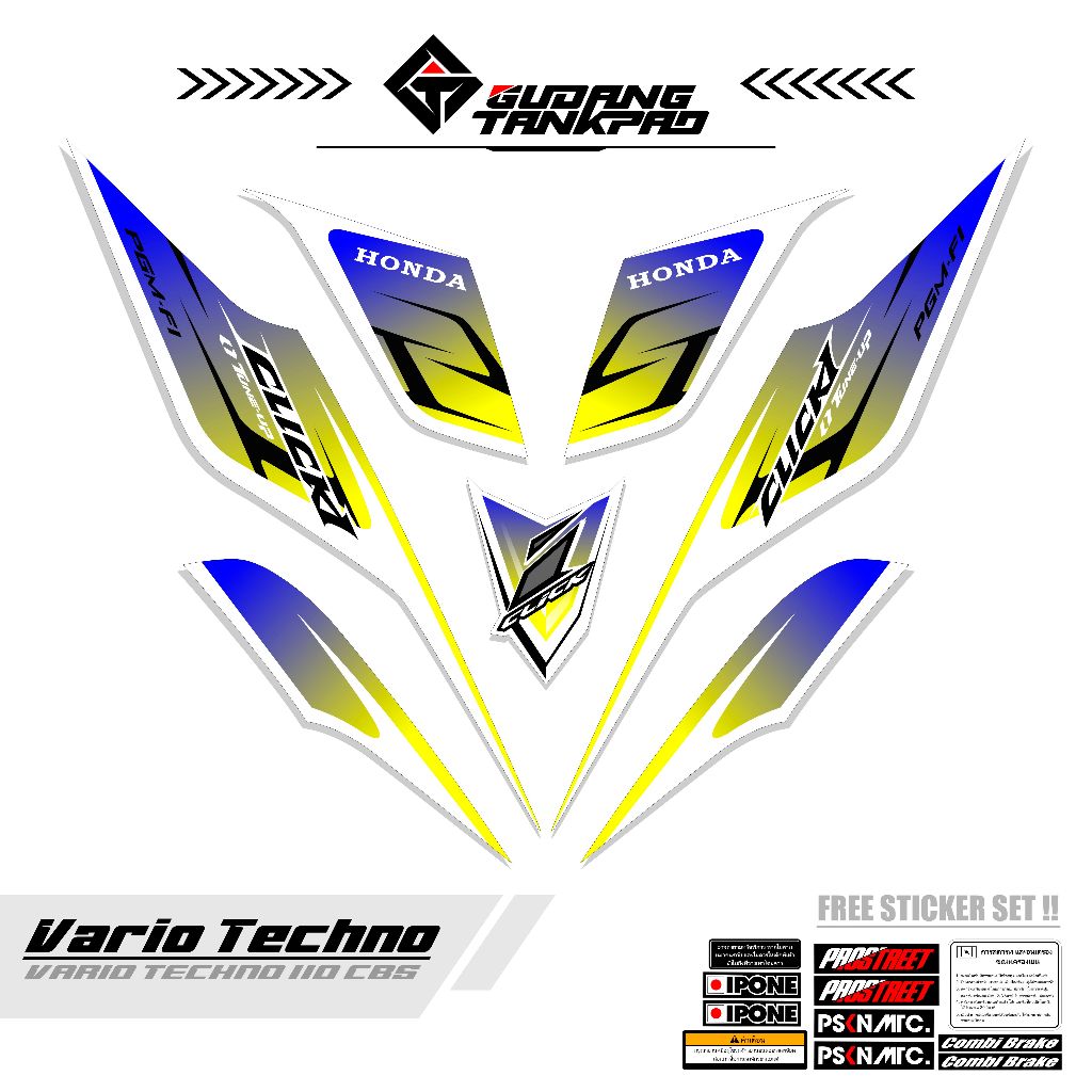 STIKER VARIASI VARIO CBS 110 /STRIPING VARIO 110 CBS NEW LIS BODY KODE 15  STIKER VARIASI / STRIPING