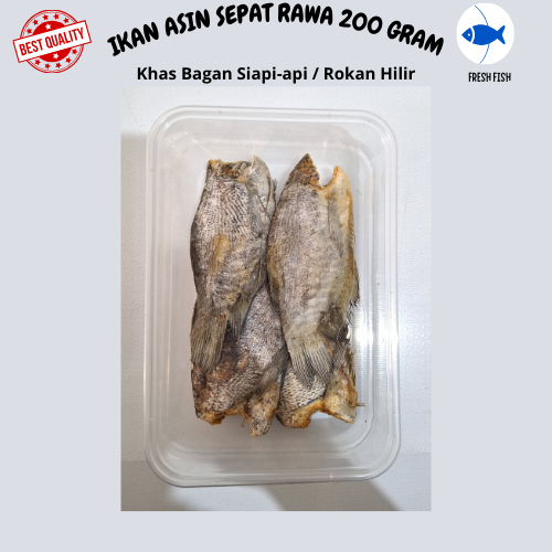 

IKAN ASIN SEPAT RAWA/IKAN SEPAT RAWA/SEPAT RAWA 200 GRAM