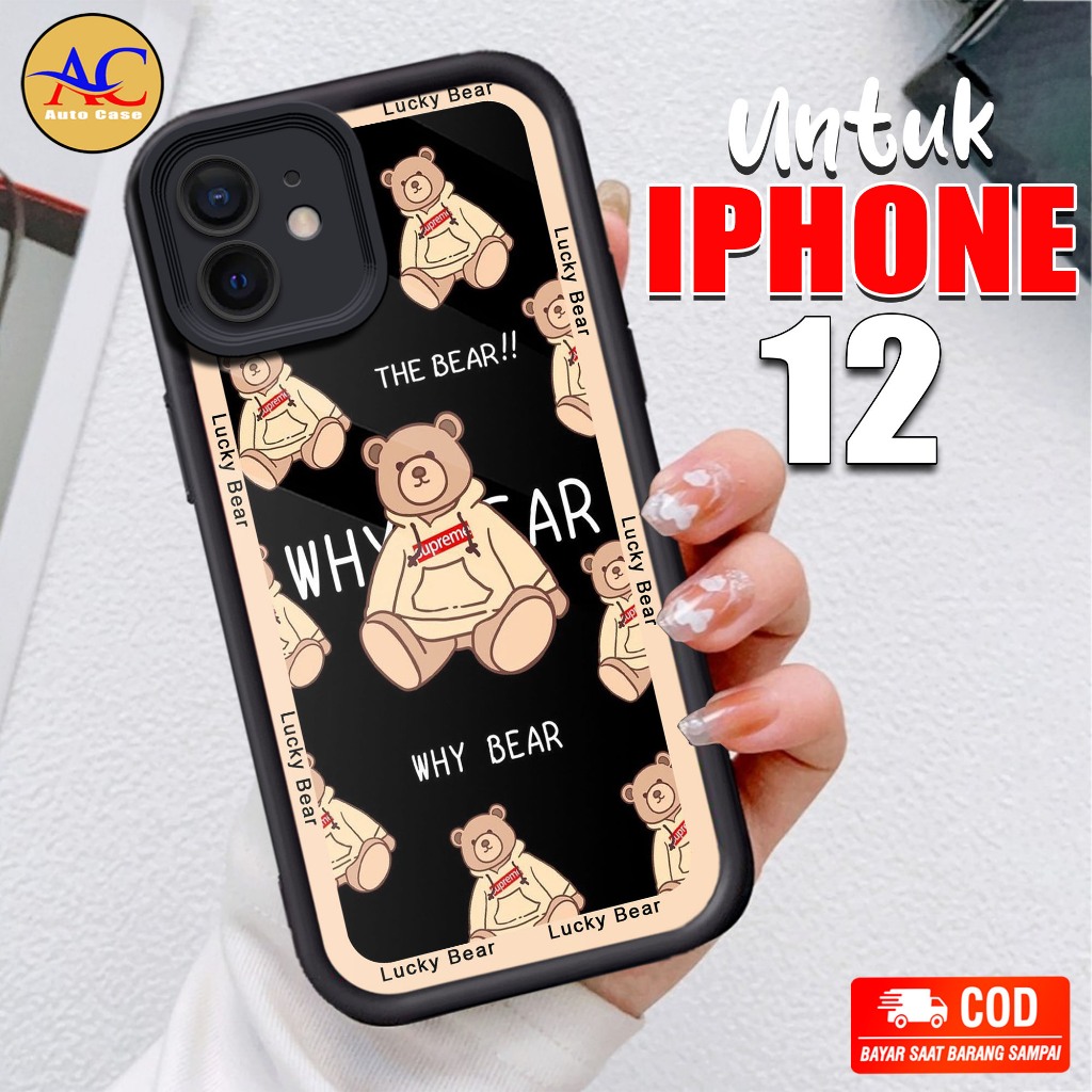 Softcase Glass kaca untuk IPHONE 12 BR Casing Handphone Case Hp Procamera