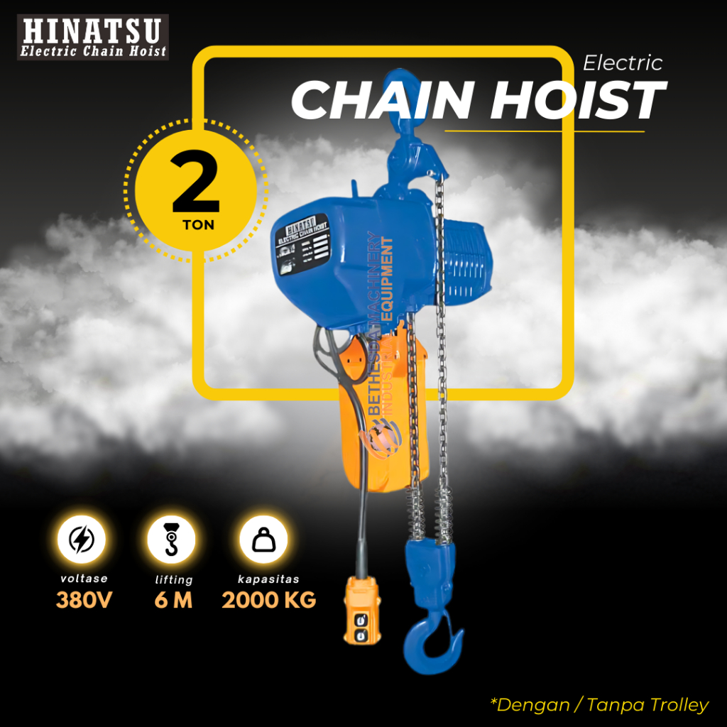 Hoist Crane 2 Ton 6 Meter Chain Electric Hitachi