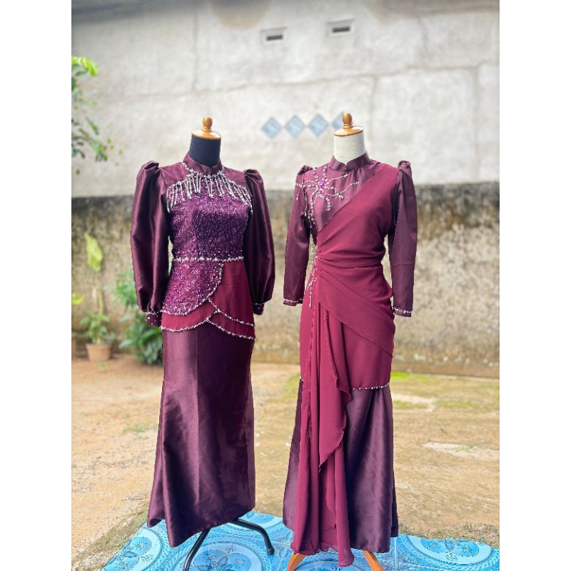 jasa jahit online terima jahit gamis dress kemeja seragam keluarga bridesmaids dll