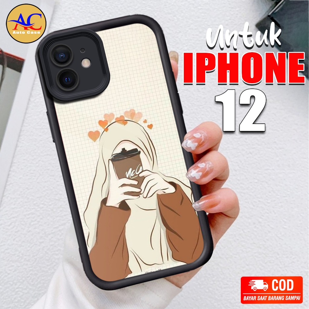 Softcase Glass kaca untuk IPHONE 12 HJB Casing Handphone Case Hp Procamera