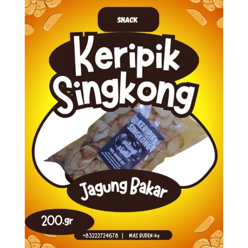 

(COD) keripik singkong rasa jangung bakar 200g