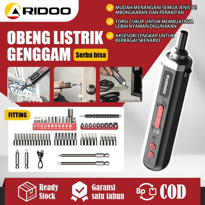 ✨COD✨Cordless Screwdriver Mesin Bor Cordless Mini Screwdriver Obeng Baterai Bor Cordless Obeng Bor C