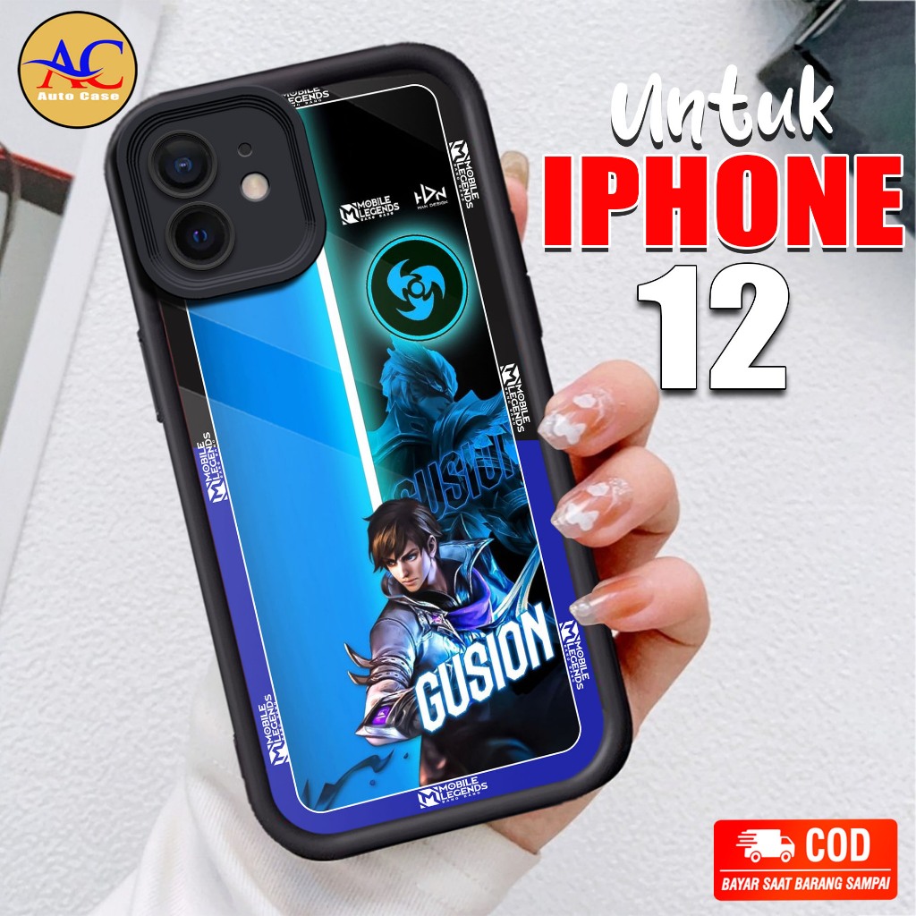 Softcase Glass kaca untuk IPHONE 12 MLBB Casing Handphone Case Hp Procamera