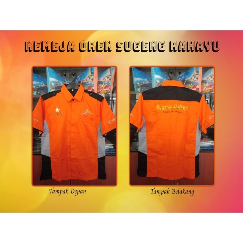 Kemeja Orange Abu Sugeng Rahayu SR